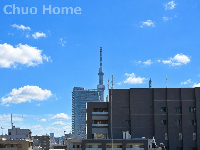 スカイツリーが望めます