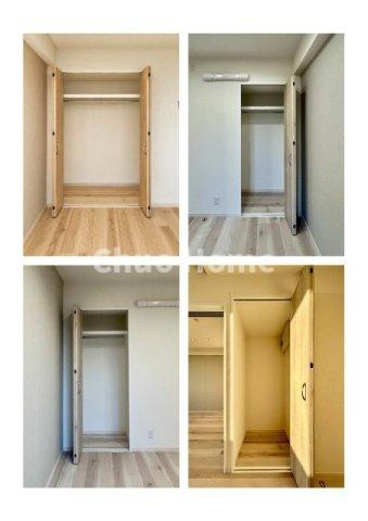 居室にはクローゼットを完備し、自由度の高い家具の配置が叶うシンプルな空間です。お子様の成長と必要になる子供部屋を与えるにはぴったりの間取りですね。