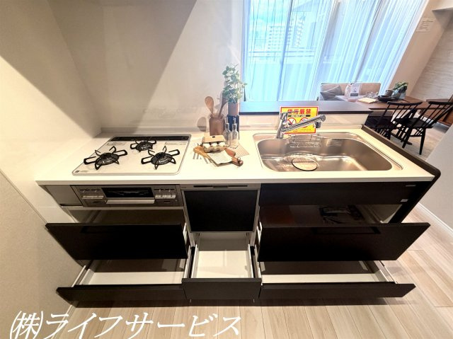 キッチンスライド式収納