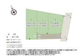 ワイウッドコート土浦市西根南第5期 建築条件付き売地 の区画図