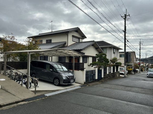 【 新規専任物件 川西市緑台6丁目 建築条件無しの前面道路含む現地写真】