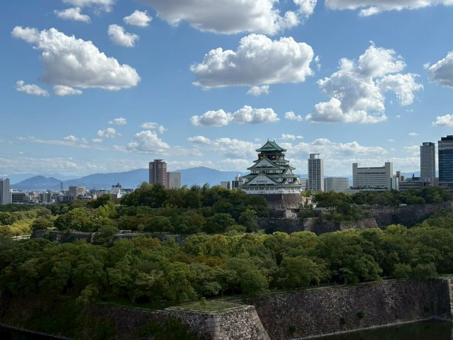 大阪城の眺望