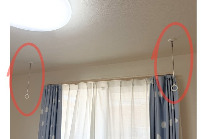 インナーバルコニーに接続する洋室内に、物干し金具を備え、雨天や花粉の季節にも洗濯　物を干せます!