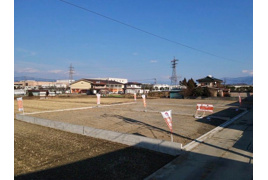 南アルプス市荊沢①　売地の外観