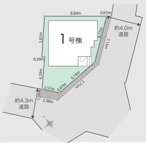 陽当たり・通風良好な解放感ある南東×南西角地！