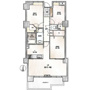 コスモシティ北千住の間取り