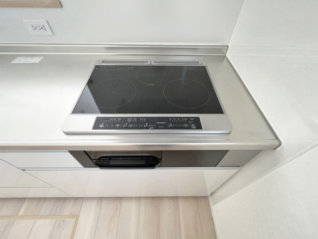 3口IHコンロ。お料理のレパートリーが増えるかも。