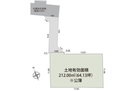 富士市原田　8期　売地 　212.00㎡(64.13坪)の間取り