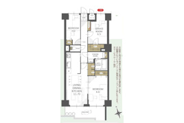 ライオンズガーデン西千葉の間取り