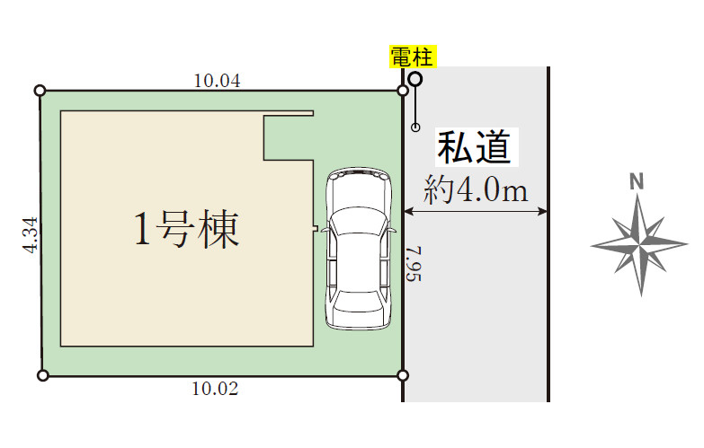 敷地間口ゆったり整形地☆駅徒歩10分、スーパー徒歩3分圏内♪