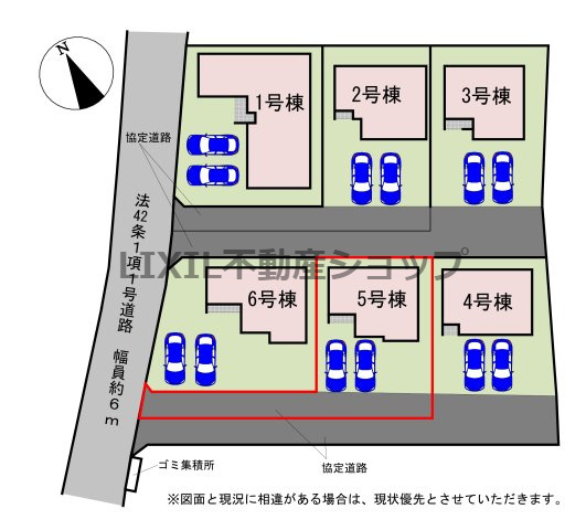 【区画図】5号棟　区画図です。