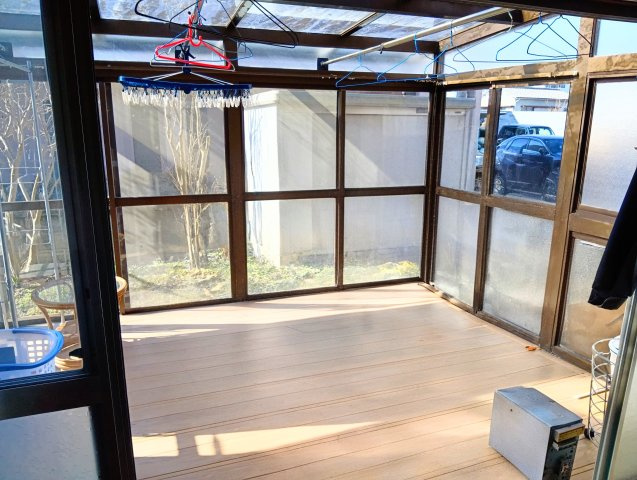 サンルームがあります。お天気を気にせず洗濯物が干せます！