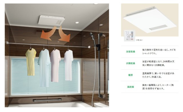 CHOFU製浴室換気暖房乾燥機付き