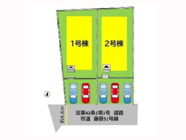 全2区画の販売です。1号棟をご参照ください！※外観パース図準備中です