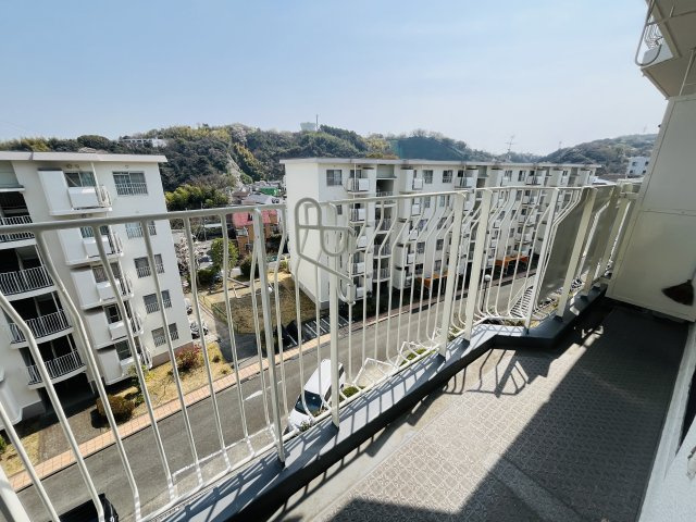 開放感のあるバルコニー