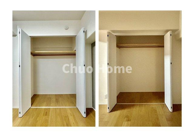 居室にはクローゼットを完備し、自由度の高い家具の配置が叶うシンプルな空間です。お子様の成長と必要になる子供部屋を与えるにはぴったりの間取りですね。