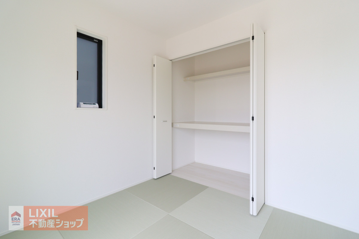 各お部屋にしっかりとした収納を確保。余計な家具を置く必要がないため、お部屋を広々と有効に使えます。適材適所に収納があります。