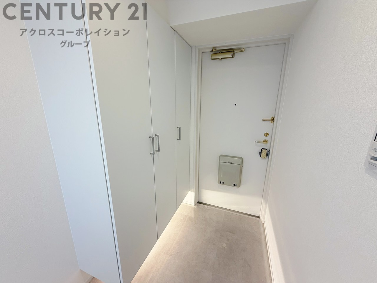 大きな玄関収納付きの玄関です　家族皆様の履物をしっかり収納できます　