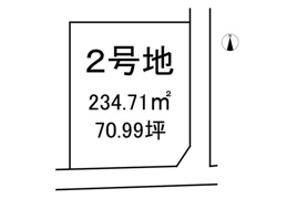 コゾタウン谷町　[2号地]の区画図