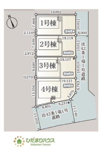 閑静な住宅街にございます。