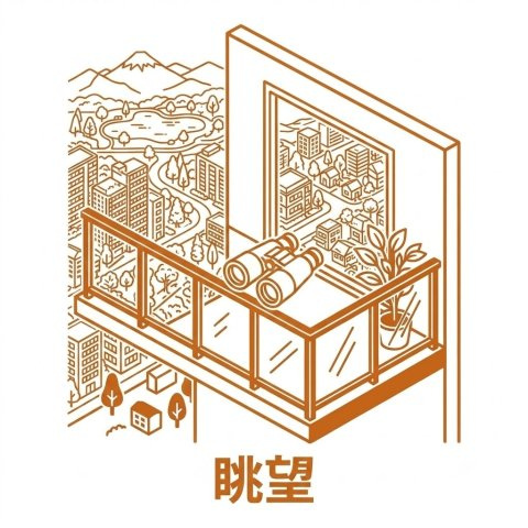 開放感のある眺望です