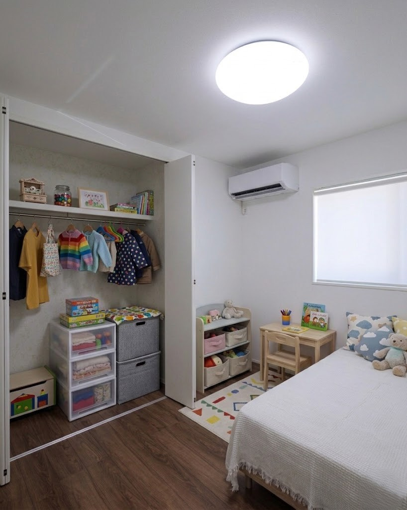子ども部屋に好適なお部屋。内装が明るい色なのでお好みのお部屋にできます。※画像はイメージです。