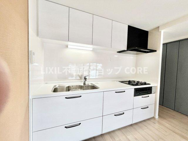 沢山の調理器具や調味料が収納でき、大きな流しもついてます　毎日のお料理が楽しみです！　