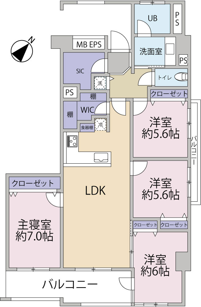 4LDKへの間取り変更のプランもご用意しています。概算費用等、お問合せください。