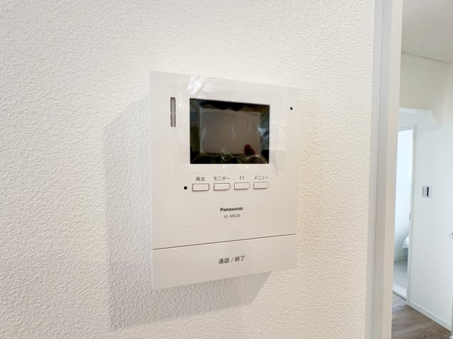モニター付きインターホンでセキュリティ面も安心です