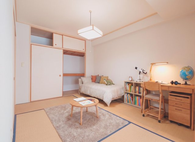 和室家具配置例（バーチャルステージングのため家具付き販売ではありません。）