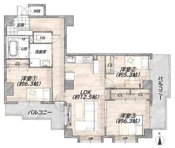 間取り：326000254379