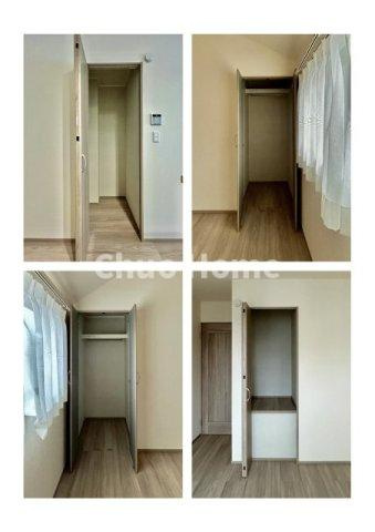 居室にはクローゼットを完備し、自由度の高い家具の配置が叶うシンプルな空間です。お子様の成長と必要になる子供部屋を与えるにはぴったりの間取りですね。
