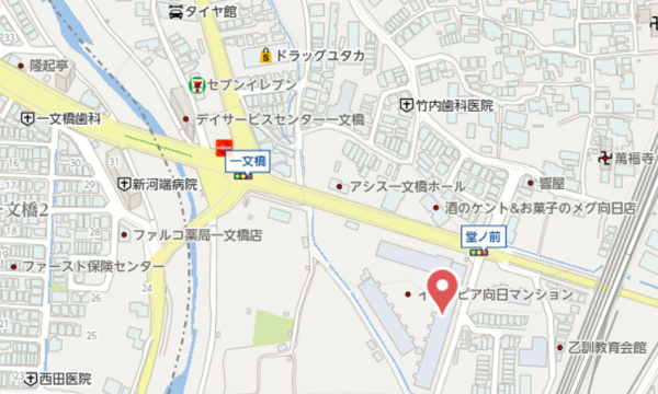 【イトーピア向日マンションC棟 7階の地図】