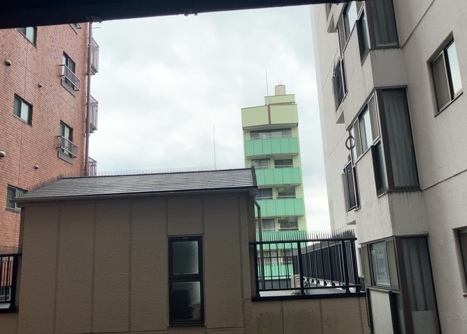 11階建ての5階部分に位置し、バルコニーからの開放的な眺望を楽しめます。遮る建物が少なく、南向きならではの爽やかな光と風を実感できます。周辺環境の落ち着いた街並みを見渡せる良好なロケーションです。