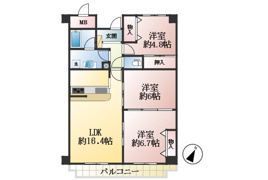 エスペランス上野の間取り