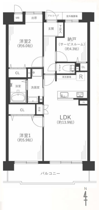 間取り：328000651115