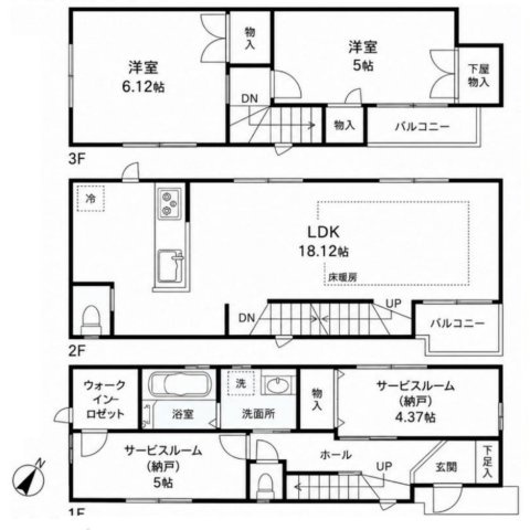 間取り：313004807564