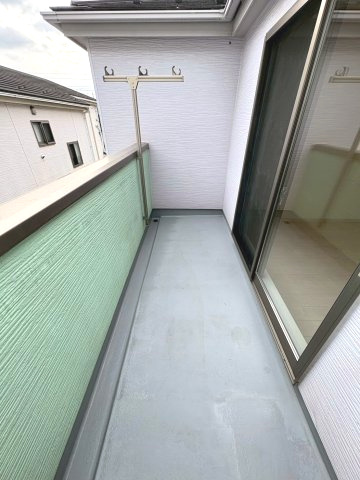 南向きバルコニーです