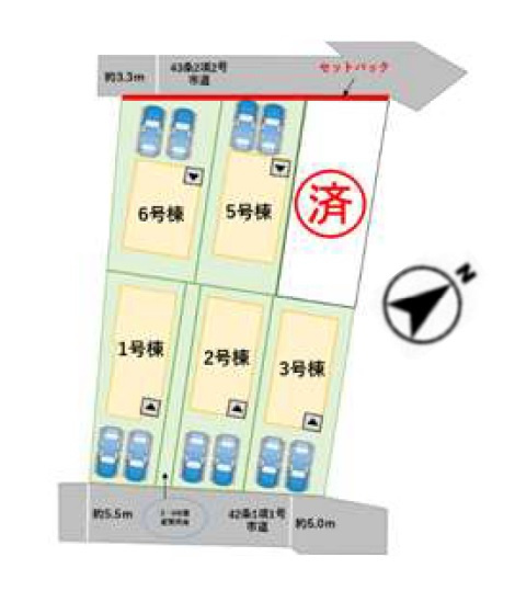 区画図です。3号棟