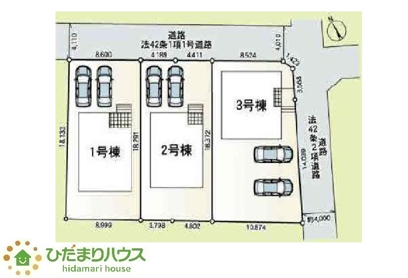 閑静な住宅地なので、幹線道路や大通りに面していないので大型車が通ることが少なく静かです。