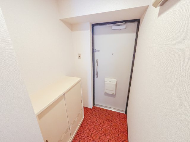 ■質感漂う玄関と廊下。居住者の帰り、訪れる方を優しく迎える・安らぎに満ちた生活空間を予感させる。健やかな暮らしを楽しめそう。大きなシューズボックスも付いています。