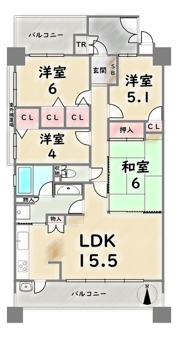 間取り：326000239126