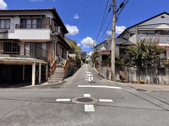 全面道路を南から北向きに撮影しました。