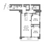  仲介手数料無料 セザール御殿山（新耐震構造　三方向角住戸）の間取り