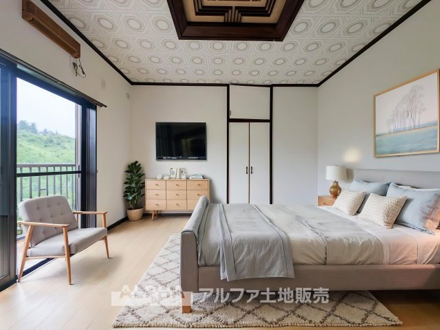 【Japanese-room】　◆和室◆畳のやさしい感触が心を落ち着かせる和室。日常の中に、ほっと一息つける場所を。※家具等はCGによるイメージです。家具小物は販売価格に含まれません。