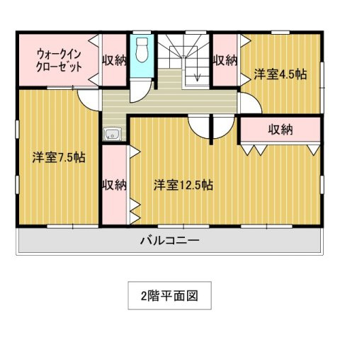 2階の間取り図