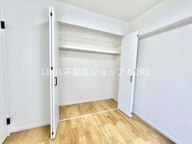 全居室にクローゼットを完備！居室空間をより広く隅々までお使いいただけますね。　