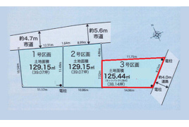 稲城市押立　売地の間取り
