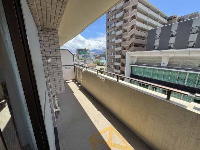 桜島も見えるバルコニー付き