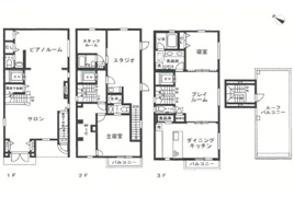 港区南青山6丁目 中古戸建の間取り